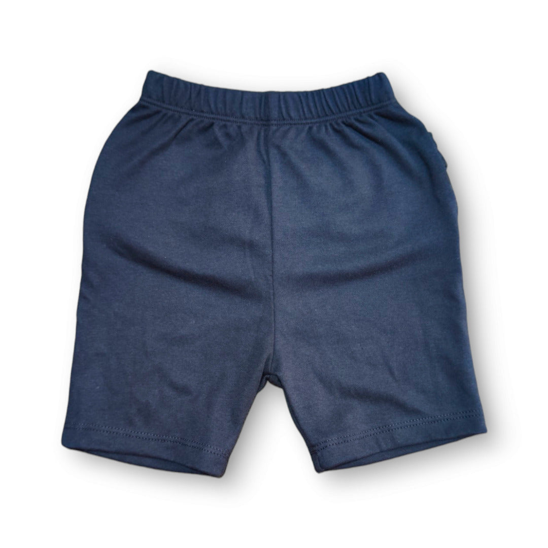 Short bebé y niña algodón pima - Azul Marino