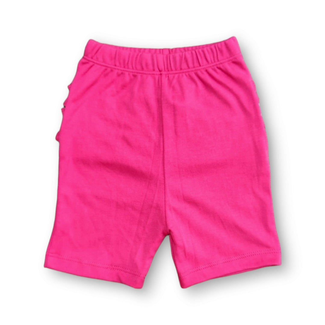 Short bebé y niña algodón pima - Fucsia