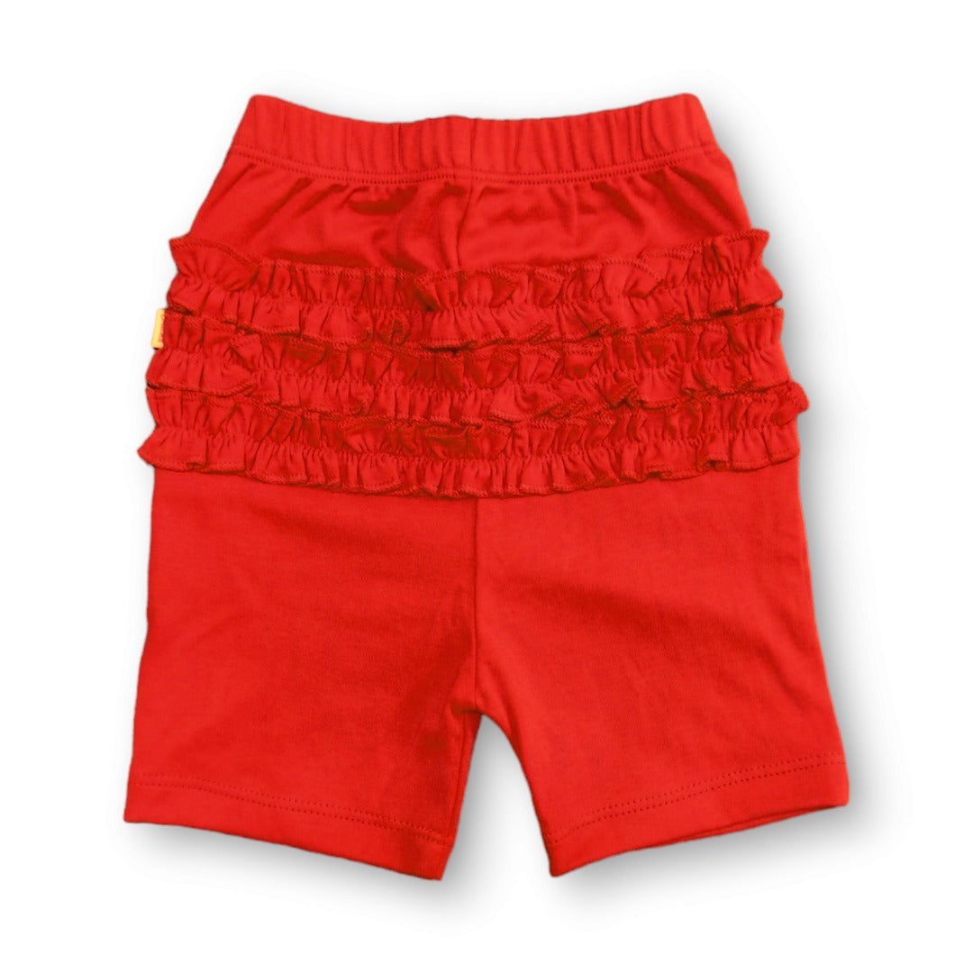 Short bebé y niña algodón pima - Rojo