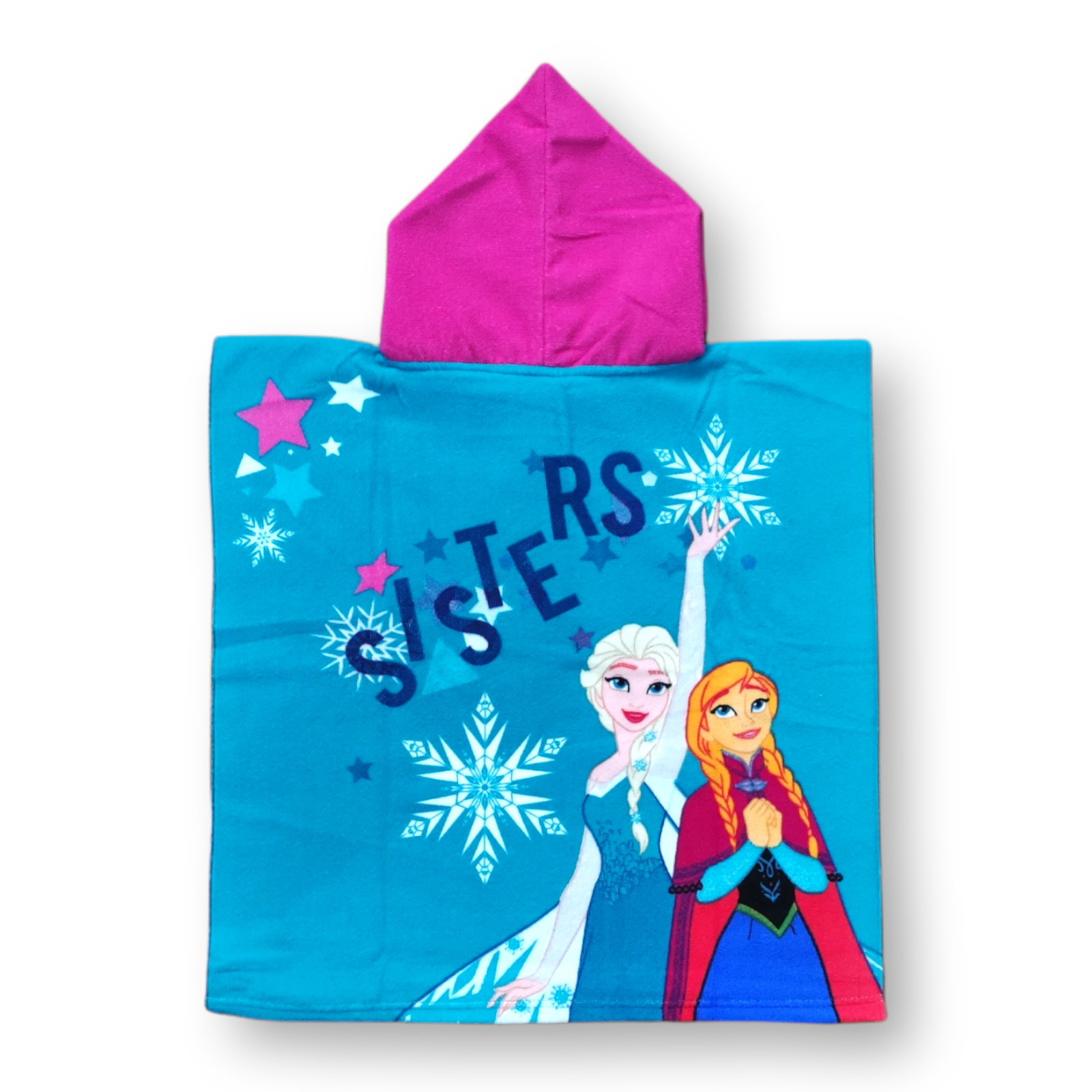 Toalla con capucha tipo poncho bebés niñas Elsa Frozen Disney