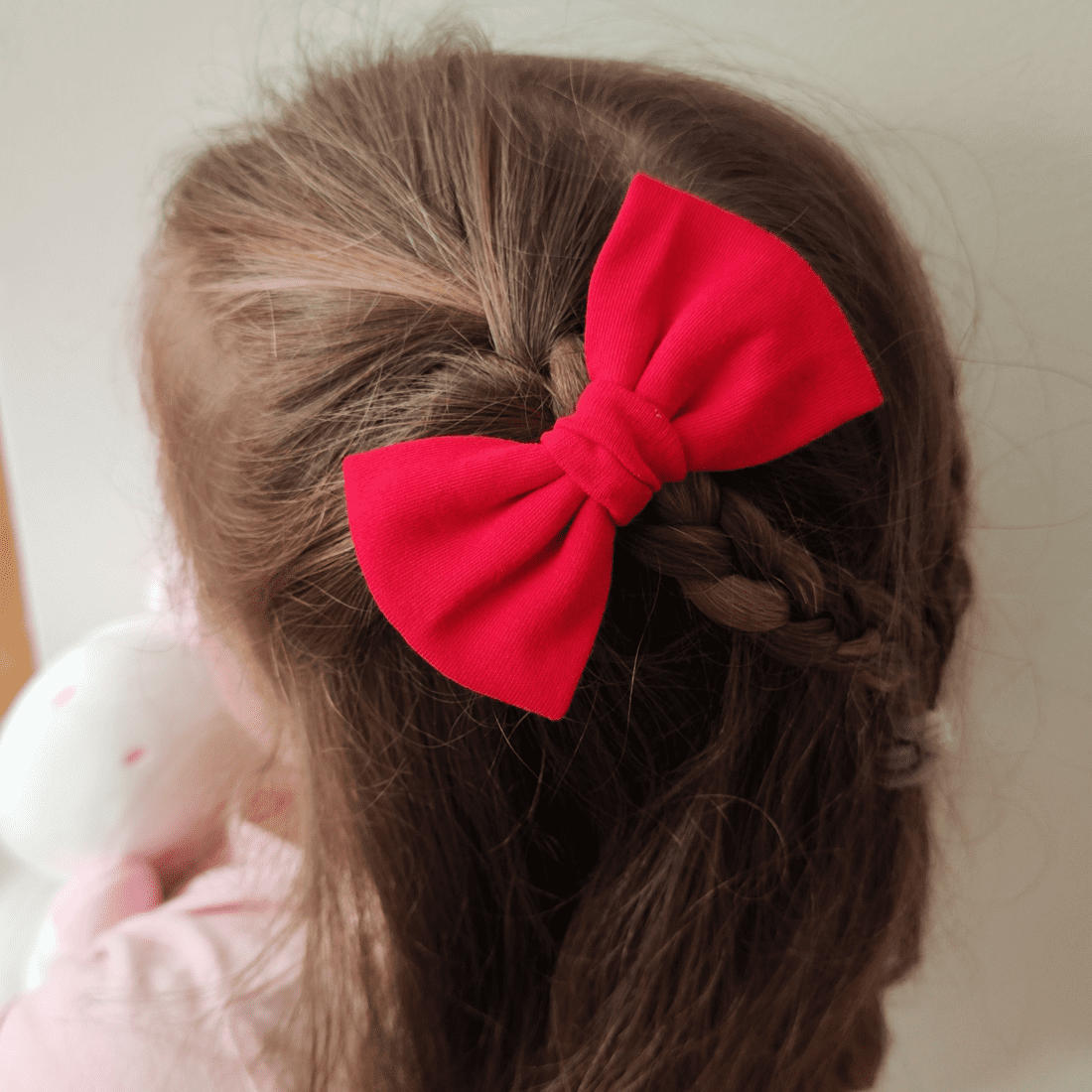 Gancho de pelo maxilazo niña - Rojo - Little Chicks
