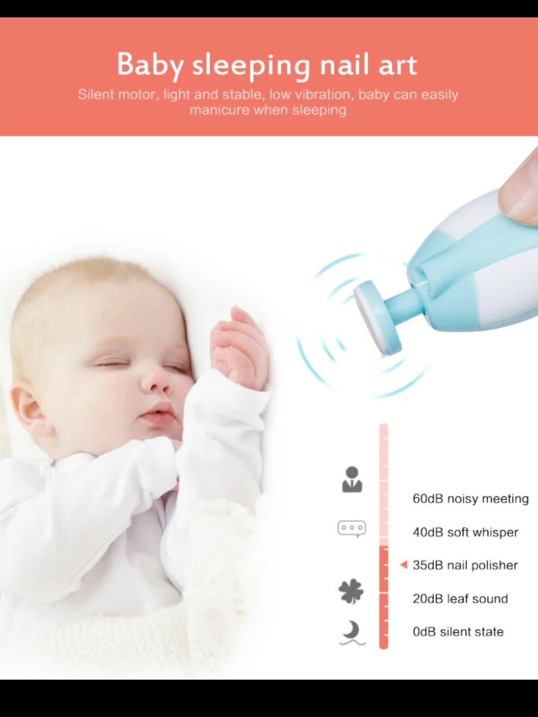 Limauñas eléctrico para bebés y niñas - Little Chicks